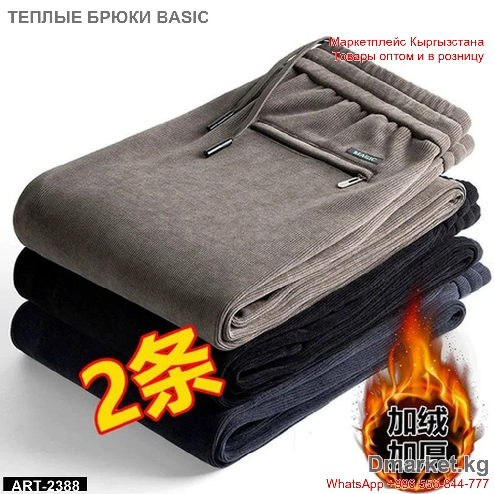 Теплые брюки BASIC, арт. 2388, набор из двух штук